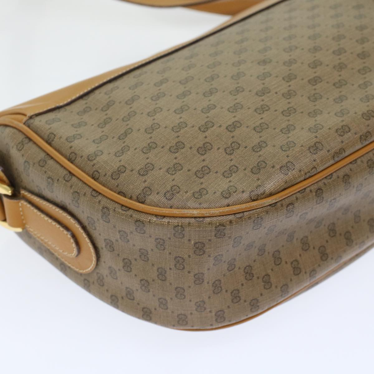 GUCCI Micro GG Canvas Web Sherry Line Shoulder Bag Beige Red Green ep1231