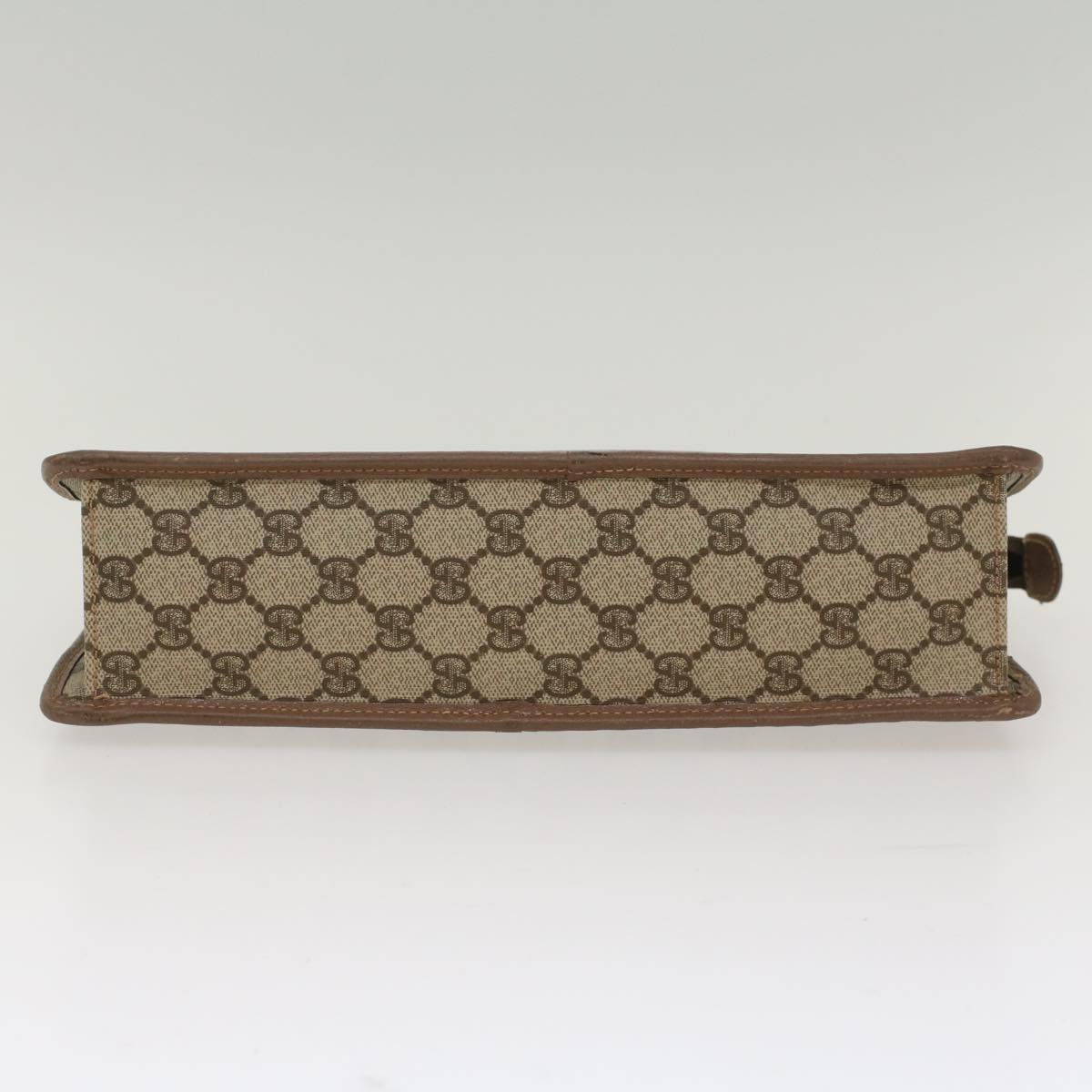 GUCCI GG Canvas Clutch Bag PVC Leather Beige 014-270-6053 ep1244