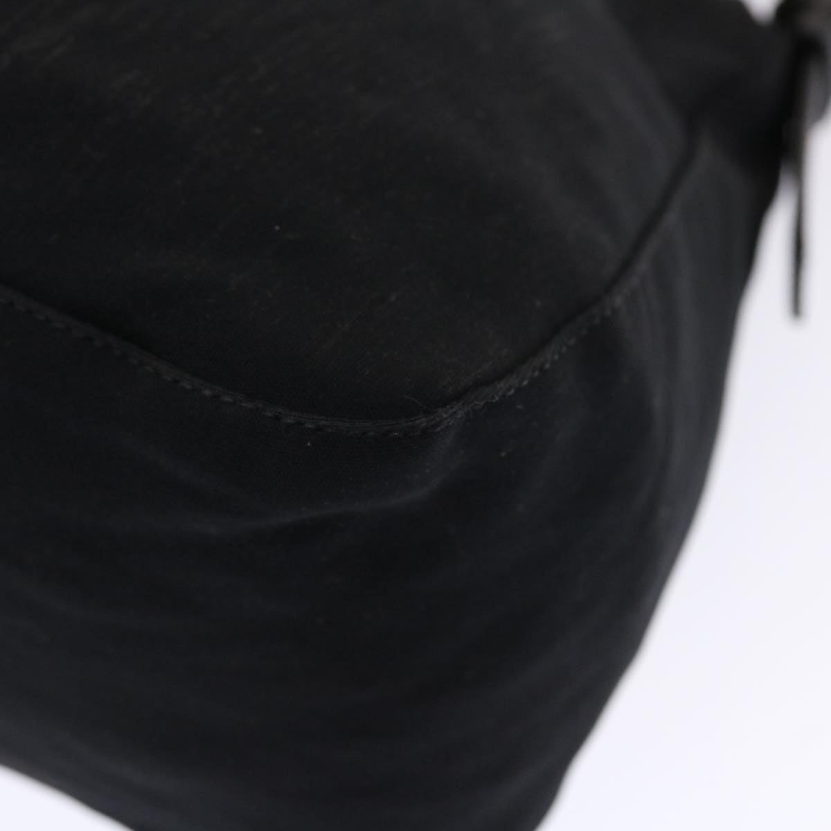 FENDI Mamma Baguette Shoulder Bag Nylon Black ep1270