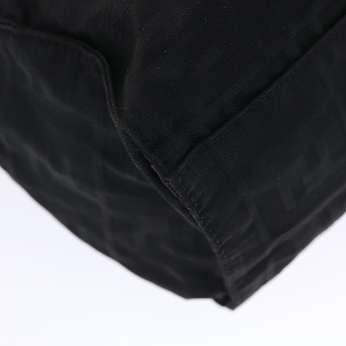 FENDI Zucca Canvas Shoulder Bag Nylon Black ep1271