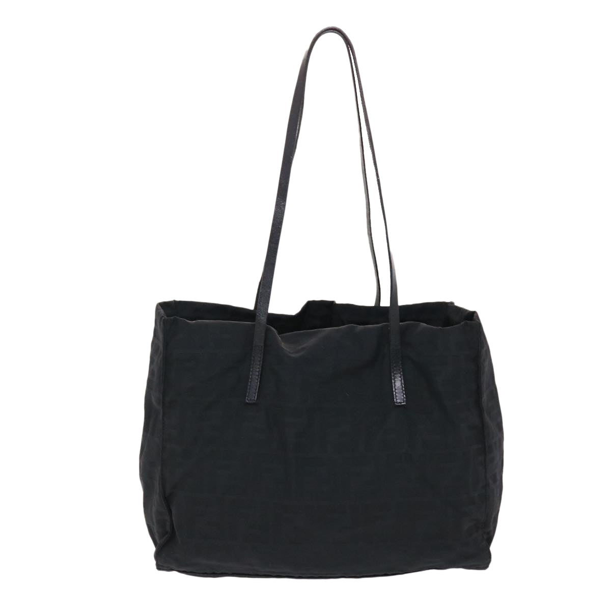 FENDI Zucca Canvas Shoulder Bag Nylon Black ep1271