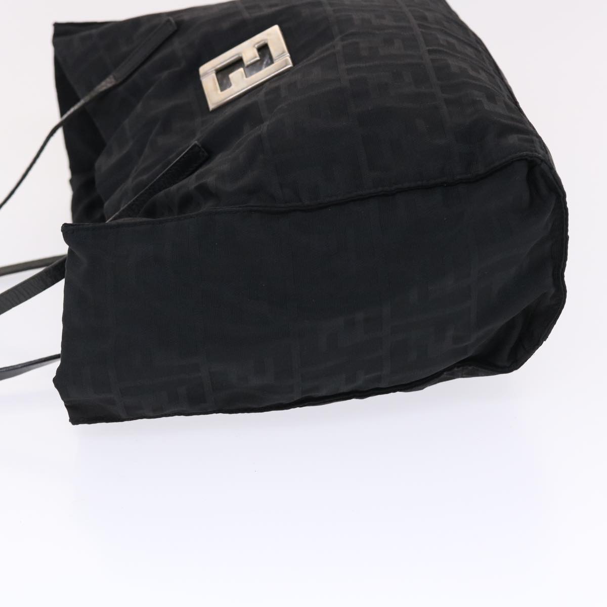 FENDI Zucca Canvas Shoulder Bag Nylon Black ep1271