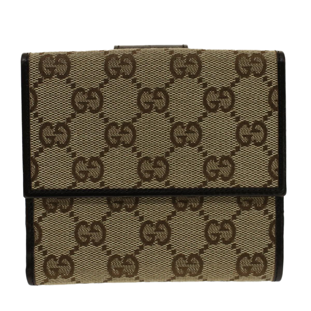 GUCCI GG Canvas Wallet Beige 74209 ep1326