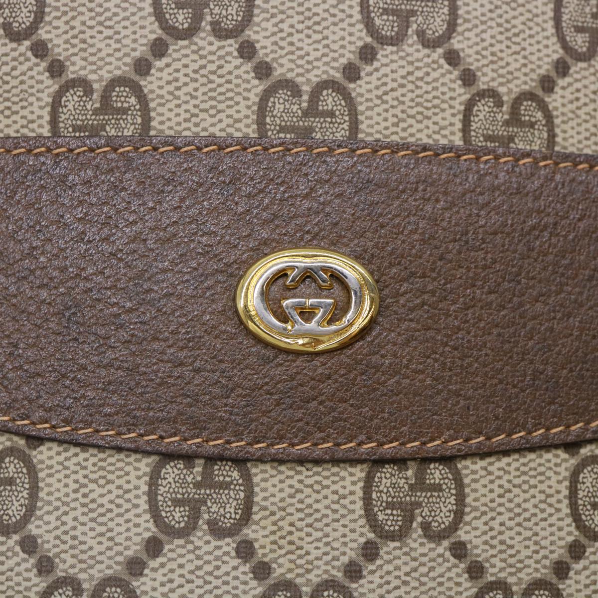 GUCCI GG Canvas Web Sherry Line Tote Bag PVC Leather Beige Red Green ep1333