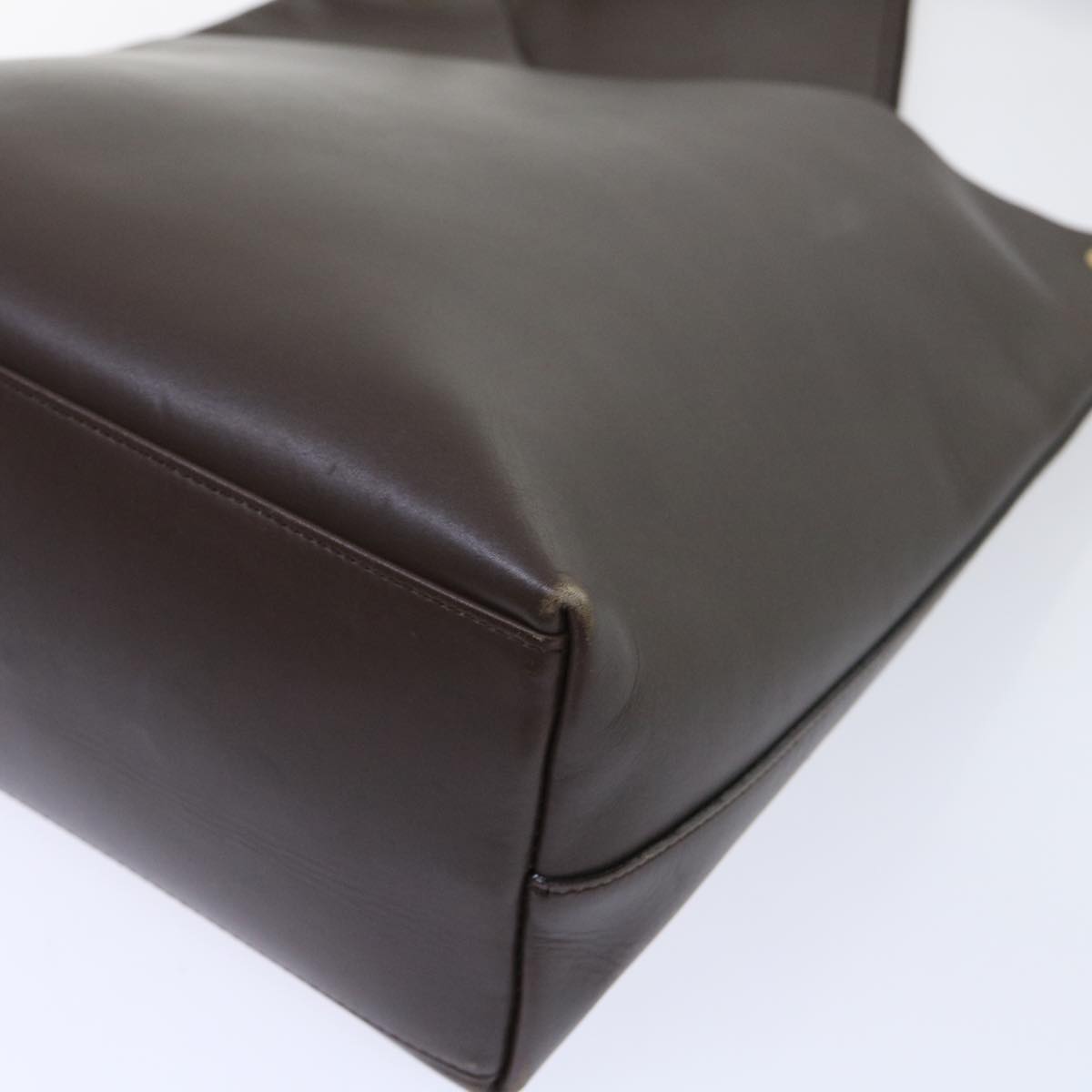GUCCI Bamboo Shoulder Bag Leather Brown 001-2113-1880 ep1356