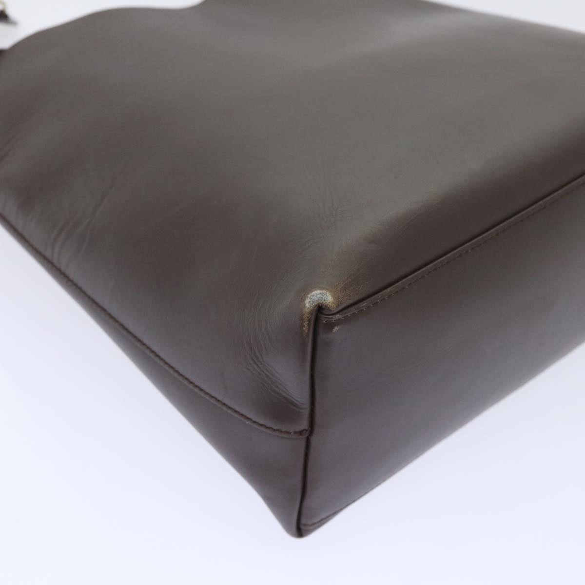 GUCCI Bamboo Shoulder Bag Leather Brown 001-2113-1880 ep1356