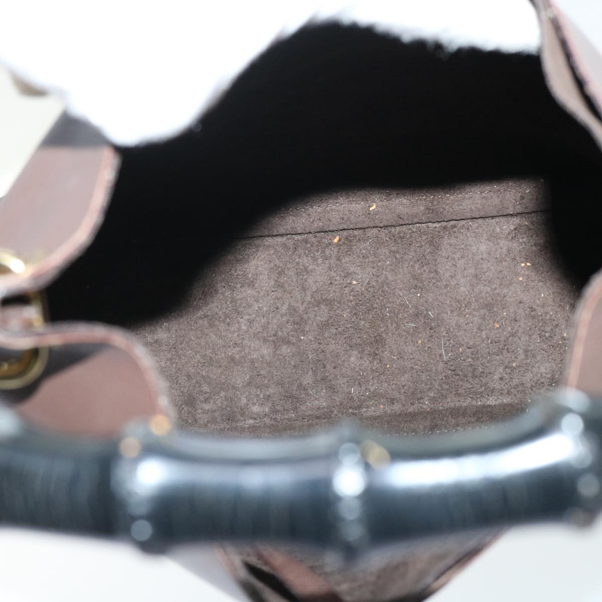 GUCCI Bamboo Shoulder Bag Leather Brown 001-2113-1880 ep1356