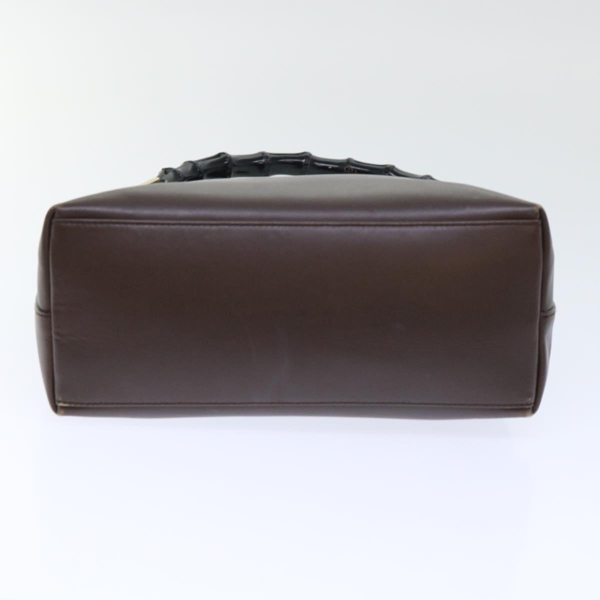GUCCI Bamboo Shoulder Bag Leather Brown 001-2113-1880 ep1356