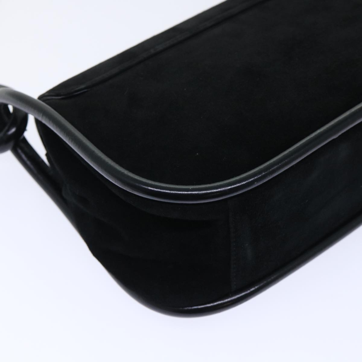 GUCCI Shoulder Bag Suede Black 001•2684•177 ep1357