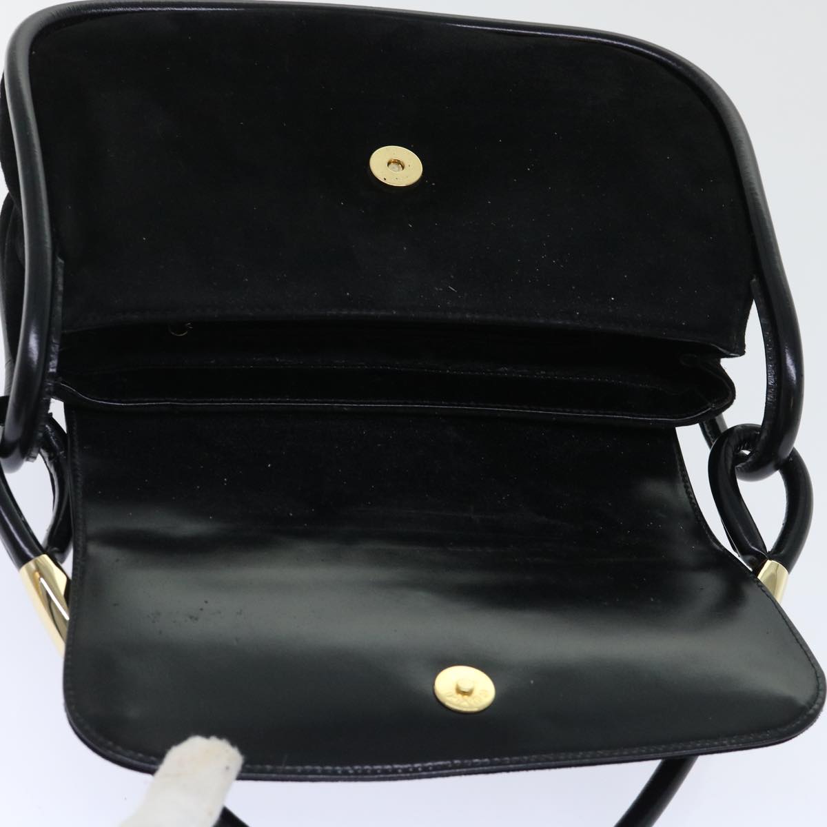 GUCCI Shoulder Bag Suede Black 001•2684•177 ep1357