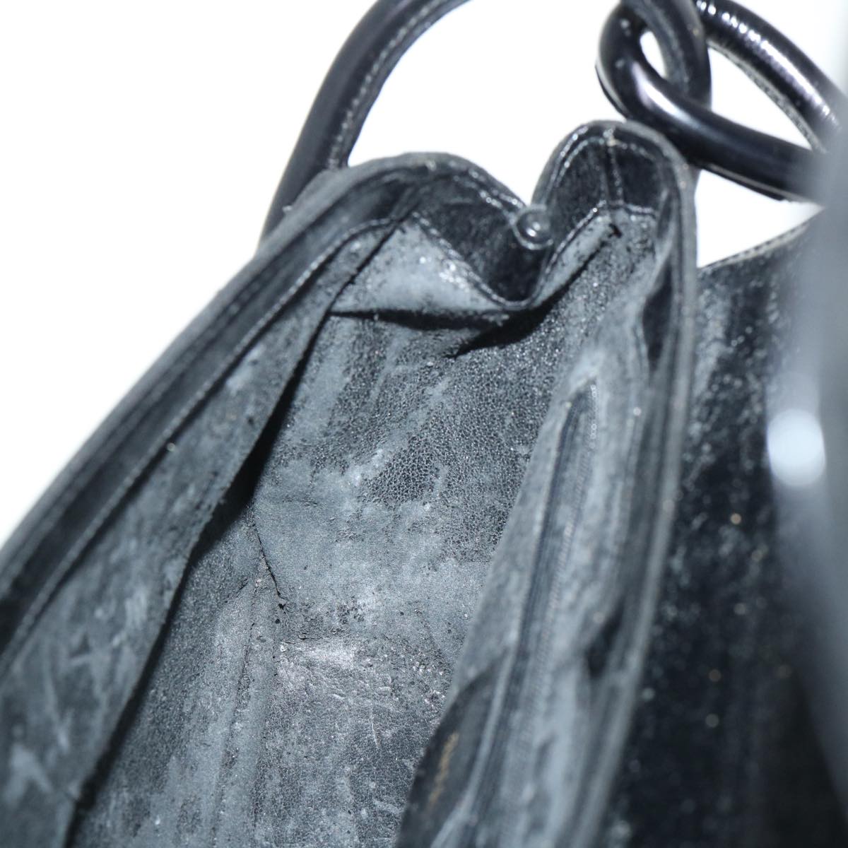GUCCI Shoulder Bag Suede Black 001•2684•177 ep1357