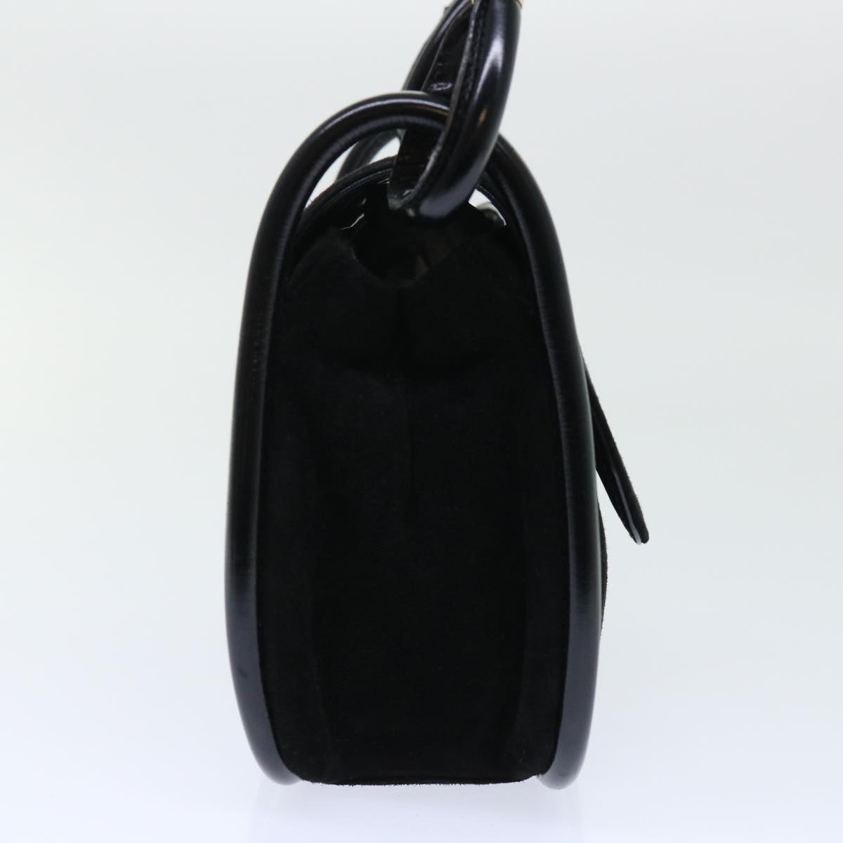 GUCCI Shoulder Bag Suede Black 001•2684•177 ep1357