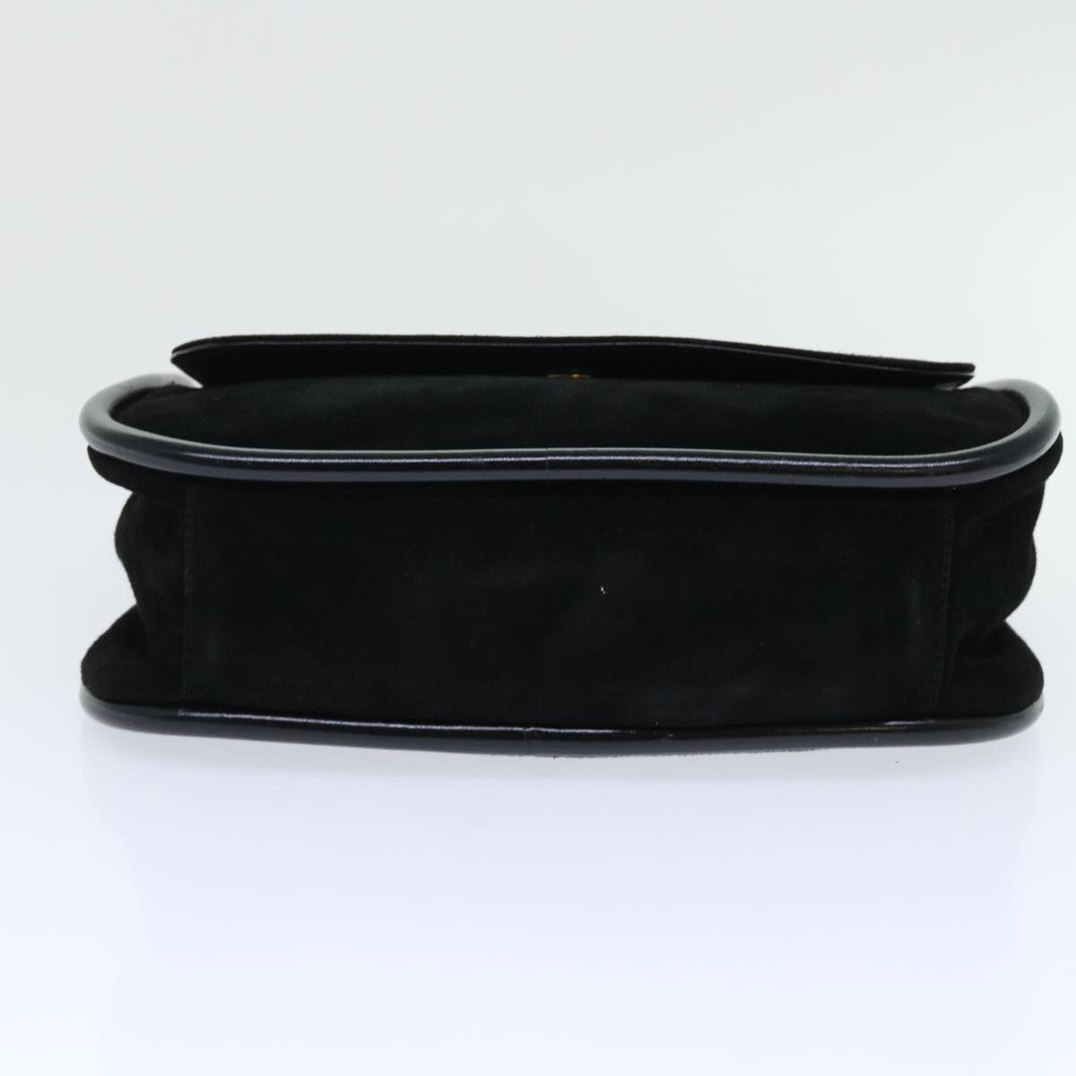 GUCCI Shoulder Bag Suede Black 001•2684•177 ep1357