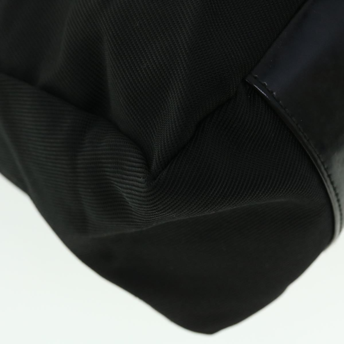 GUCCI Bamboo Shoulder Bag Nylon 2way Black 000•2058•0509•5 ep1372