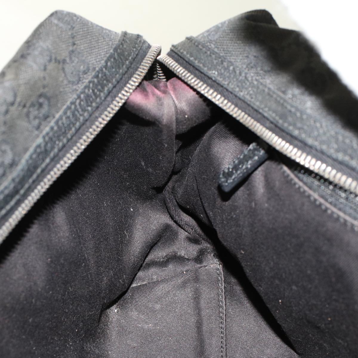 GUCCI GG Canvas Hand Bag Black ep1390