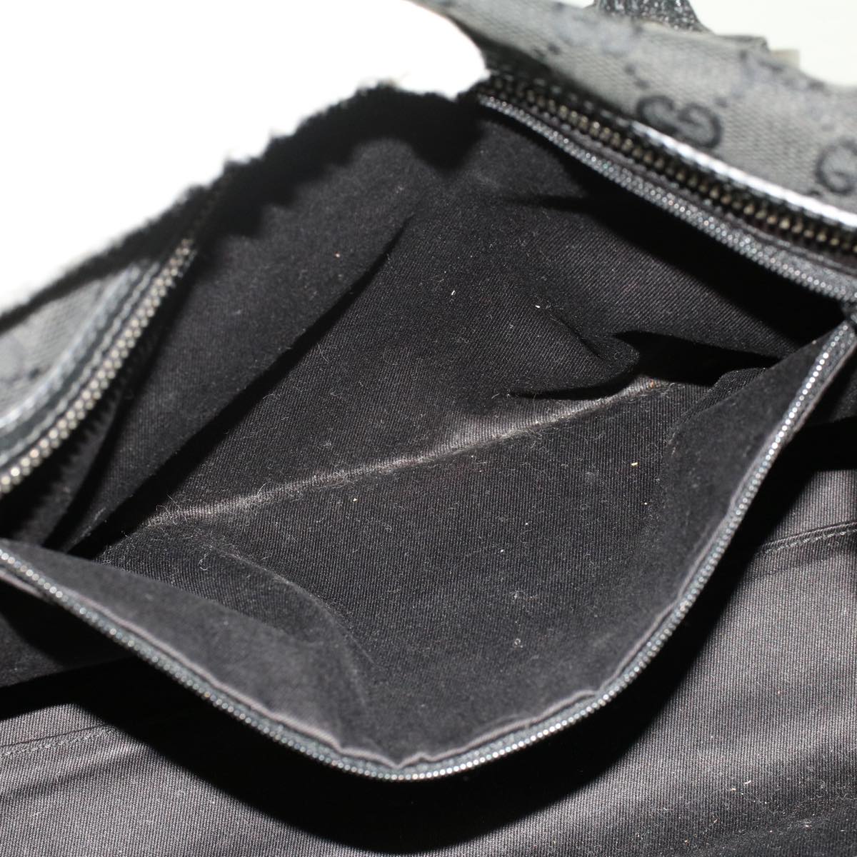 GUCCI GG Canvas Hand Bag Black ep1390