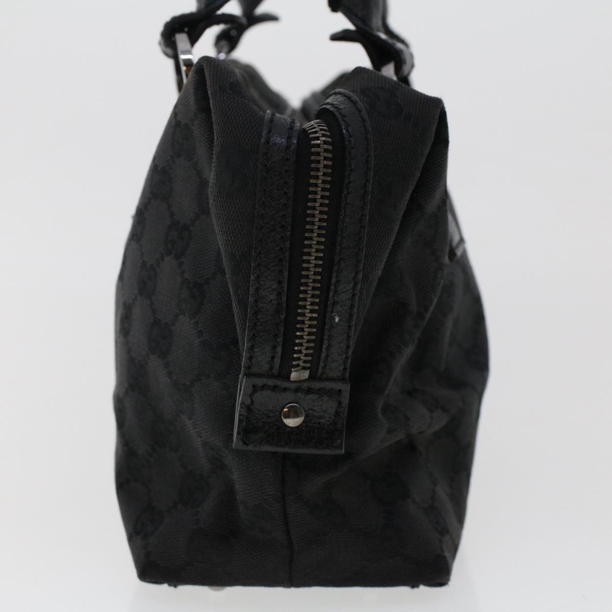 GUCCI GG Canvas Hand Bag Black ep1390