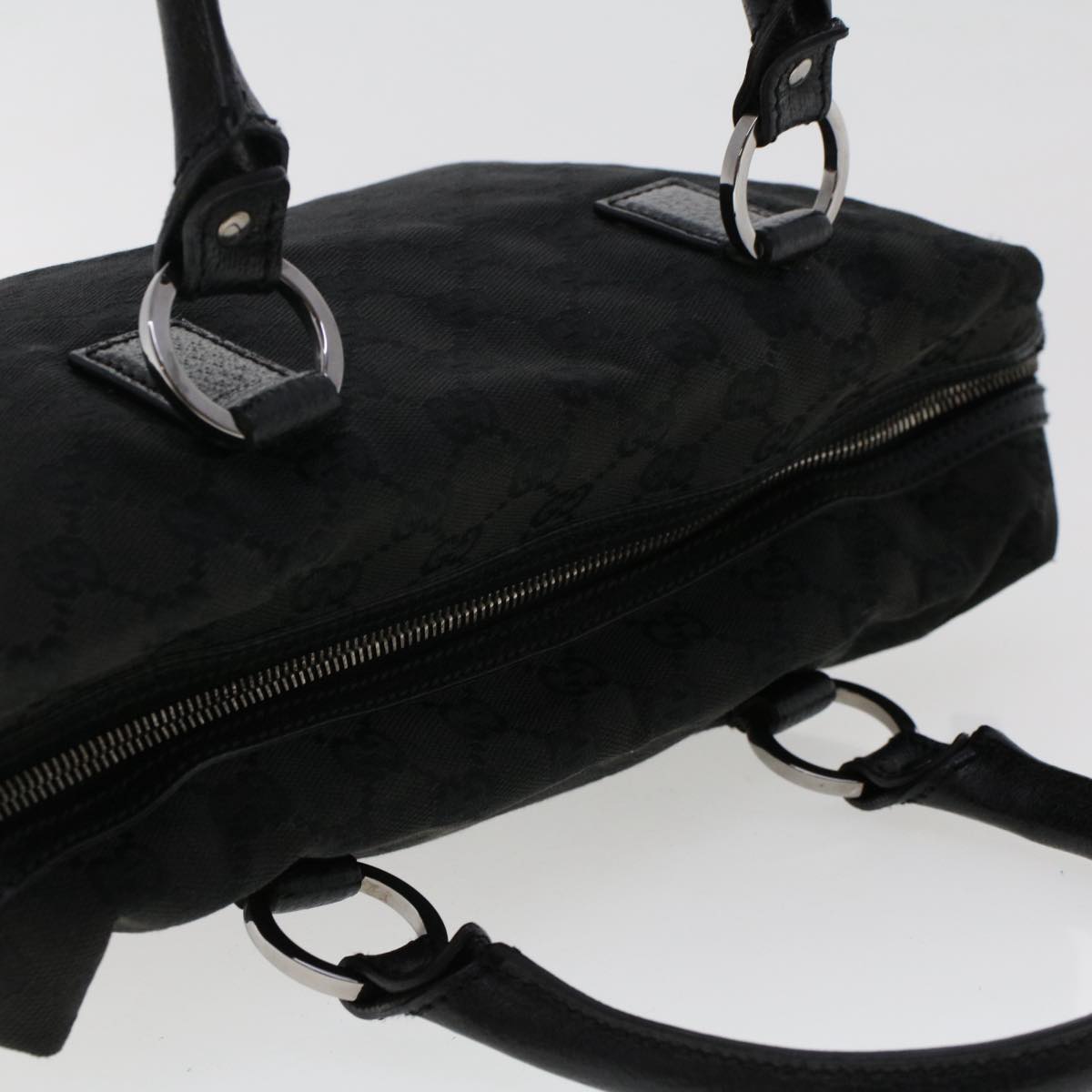 GUCCI GG Canvas Hand Bag Black ep1390