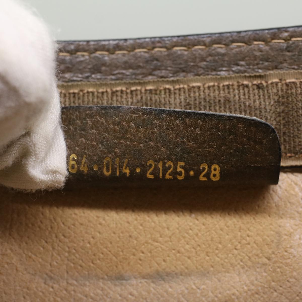 GUCCI GG Canvas Web Sherry Line Clutch Bag PVC Leather Beige Red ep1395