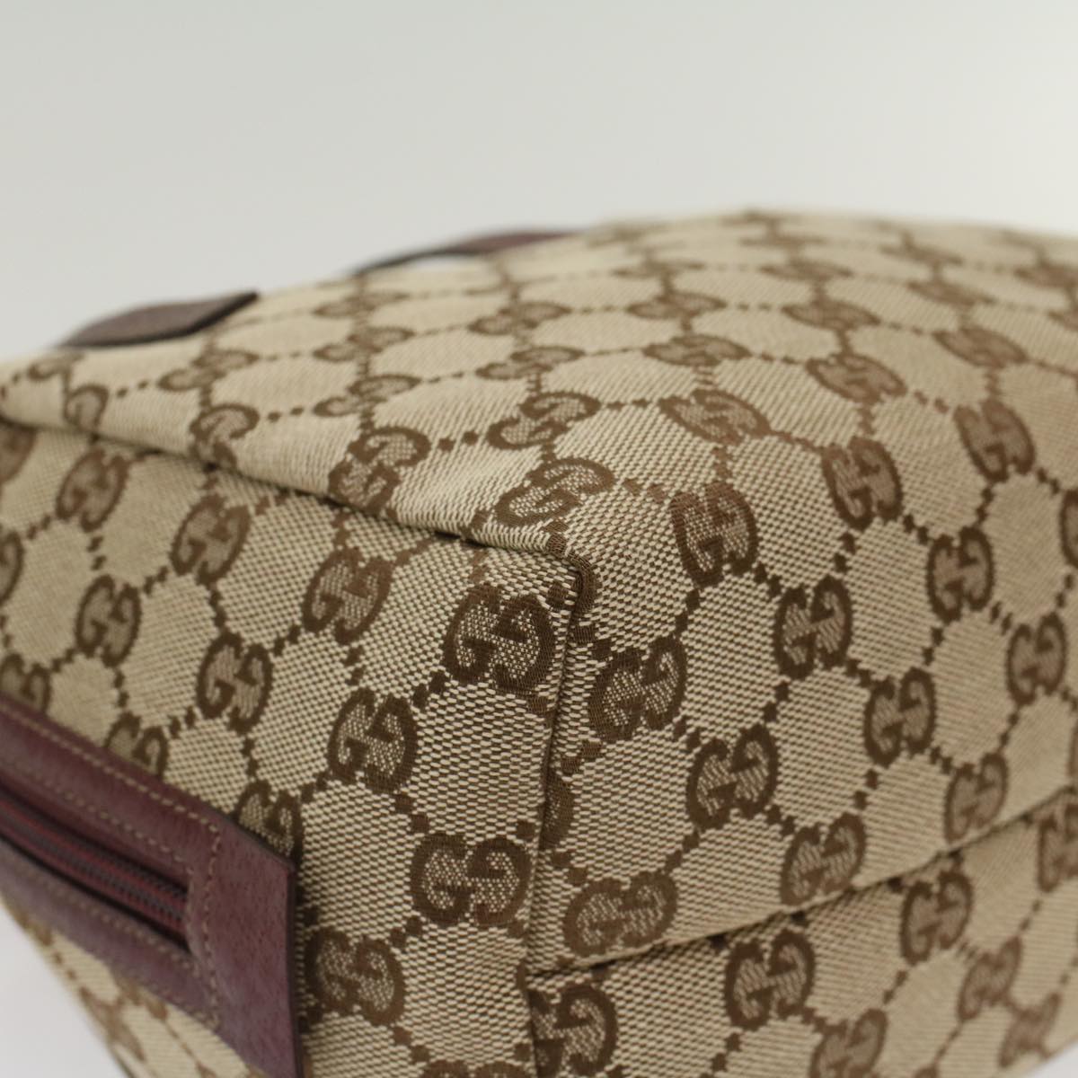 GUCCI GG Canvas Hand Bag Beige 124542 ep1411