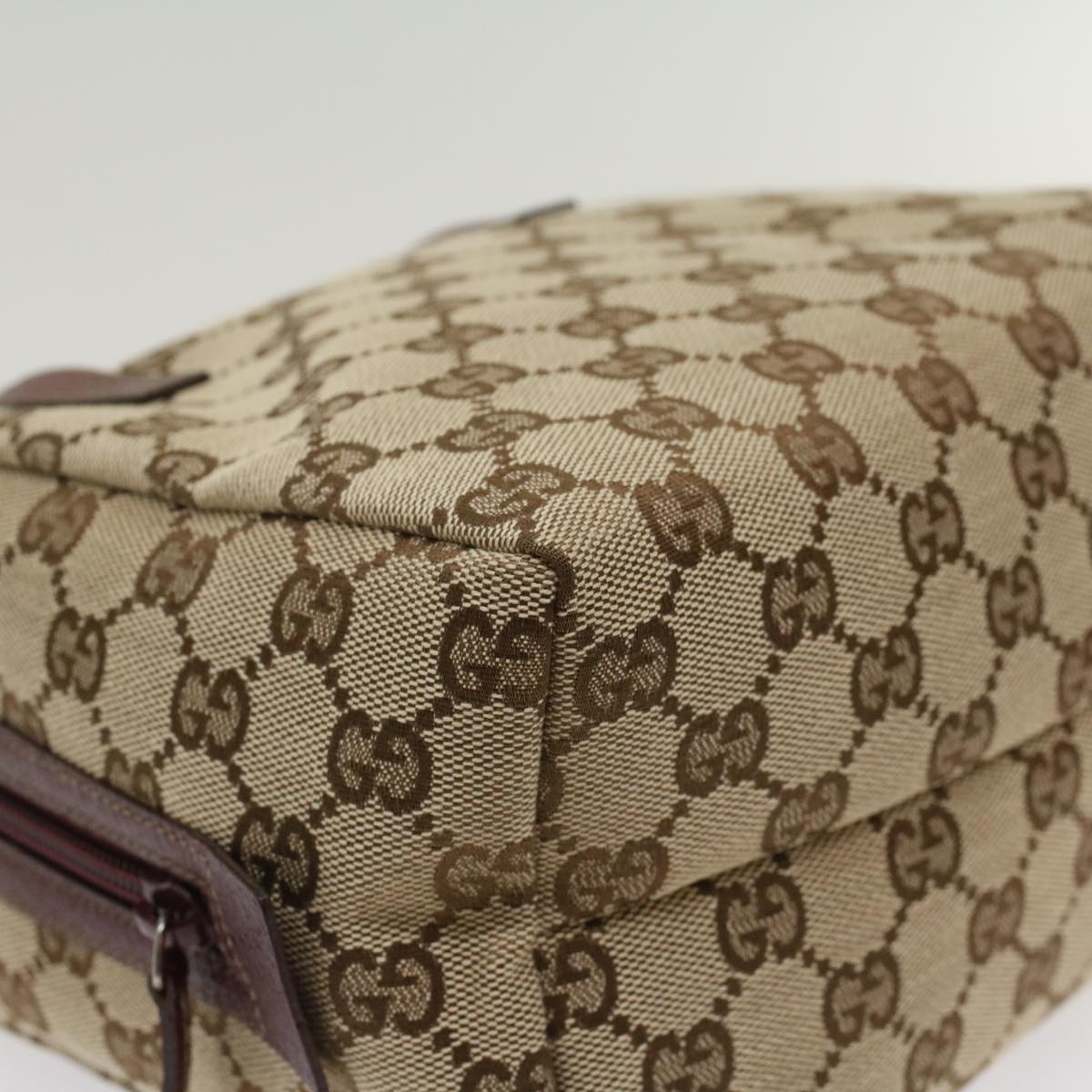 GUCCI GG Canvas Hand Bag Beige 124542 ep1411