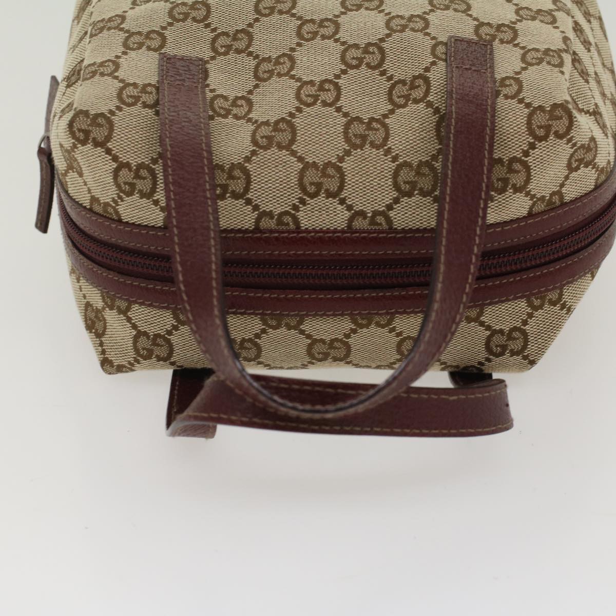 GUCCI GG Canvas Hand Bag Beige 124542 ep1411