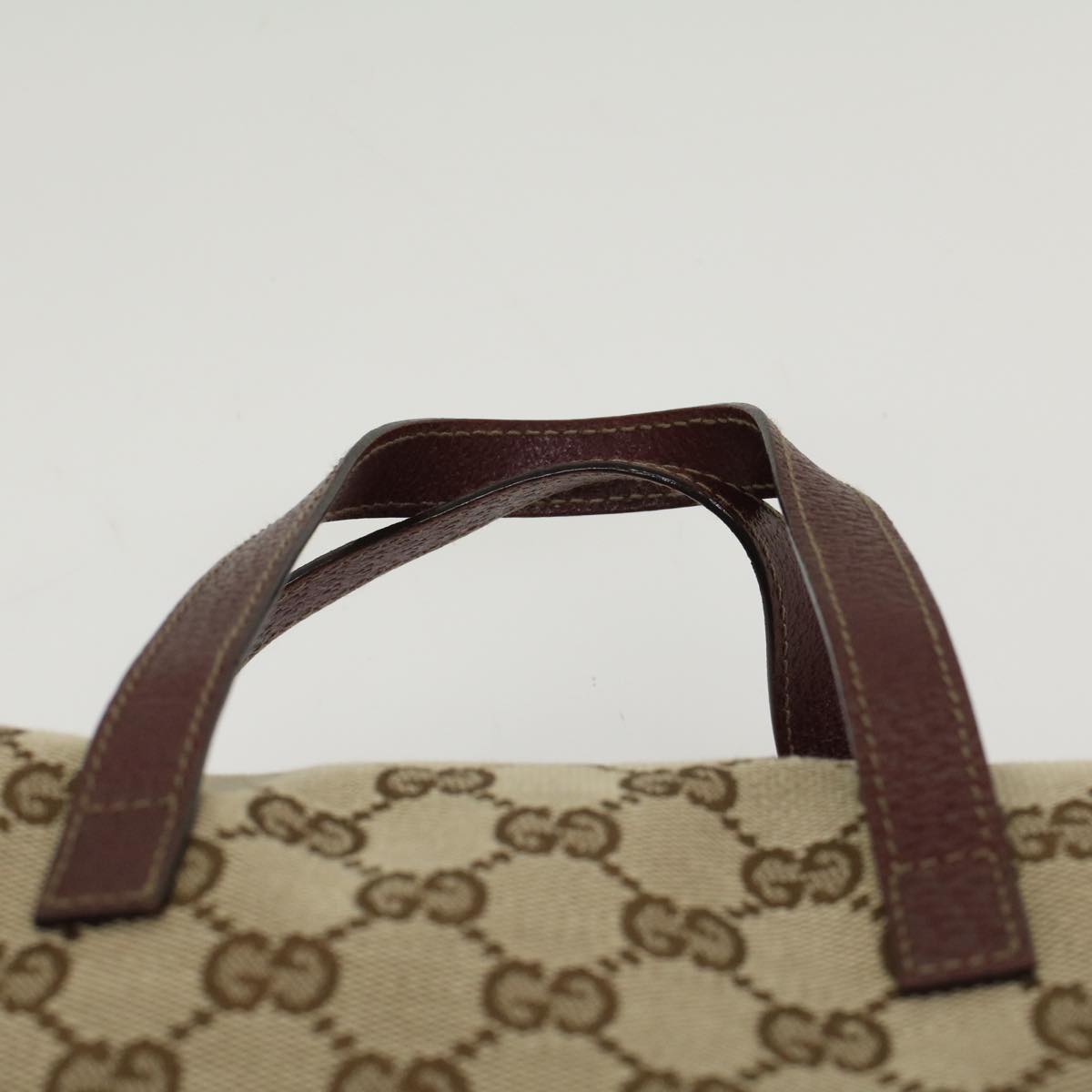 GUCCI GG Canvas Hand Bag Beige 124542 ep1411