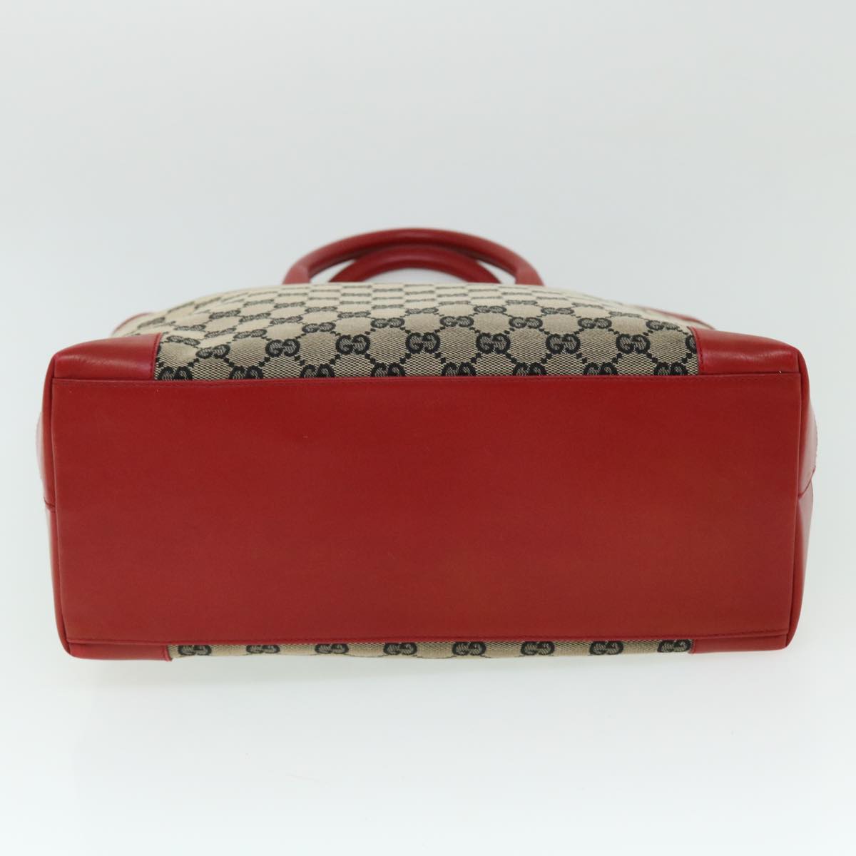 GUCCI GG Canvas Tote Bag Beige Black Red ep1412
