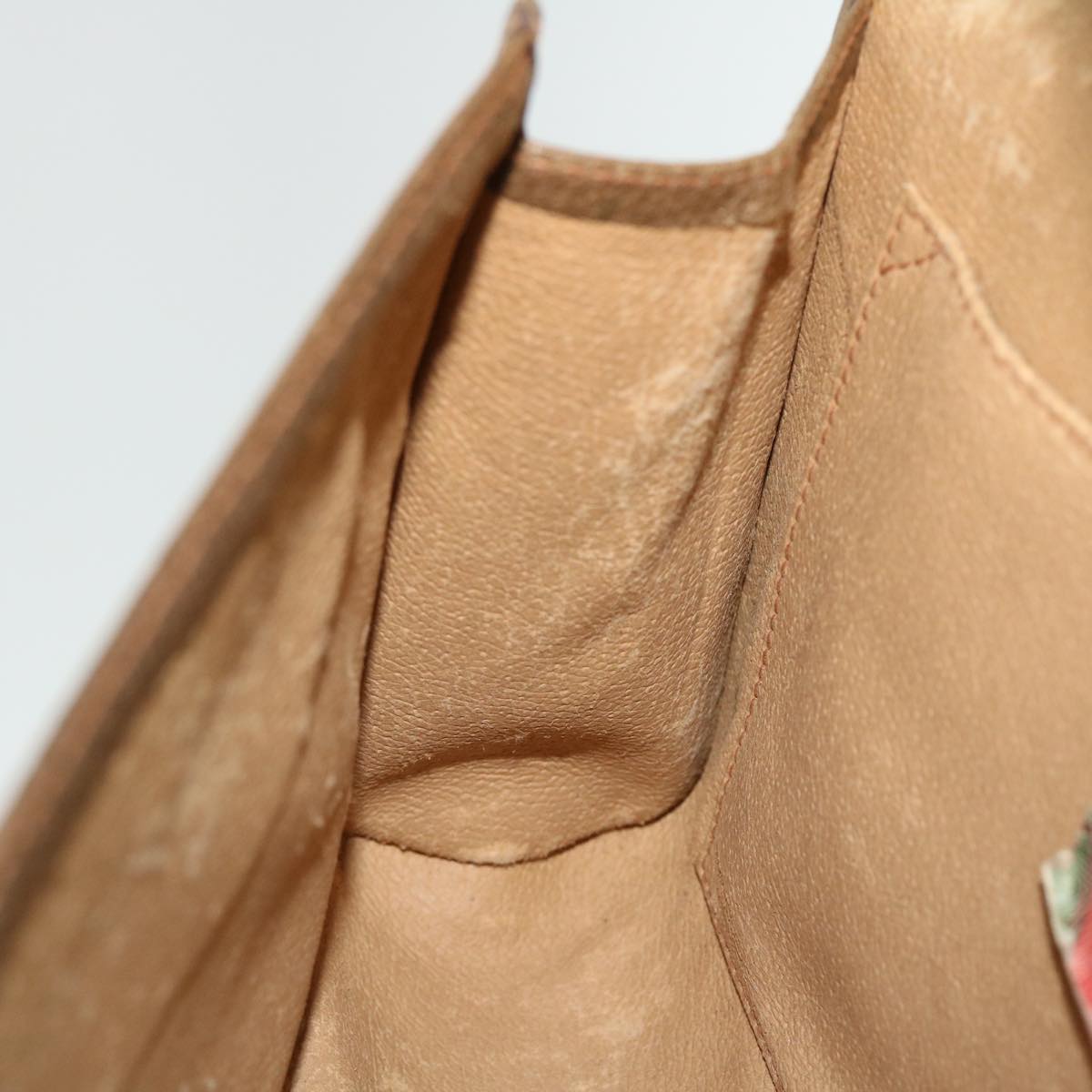 GUCCI GG Canvas Web Sherry Line Clutch Bag PVC Leather Beige Red ep1418