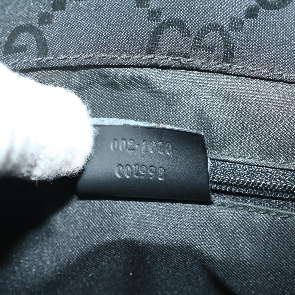 GUCCI GG Canvas Bamboo Hand Bag Black ep1424