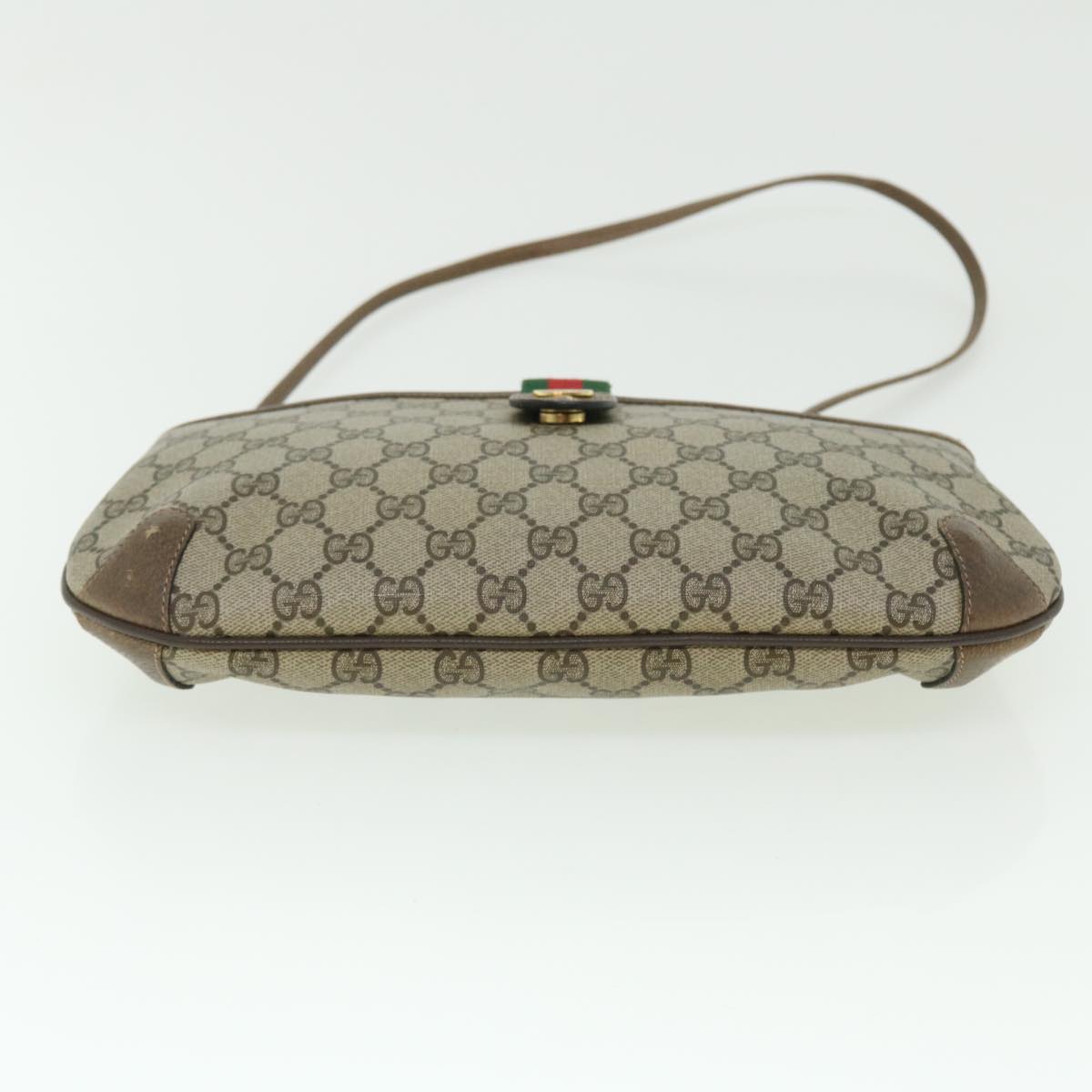 GUCCI GG Canvas Web Sherry Line Shoulder Bag Beige Red 904 02 026 ep1431