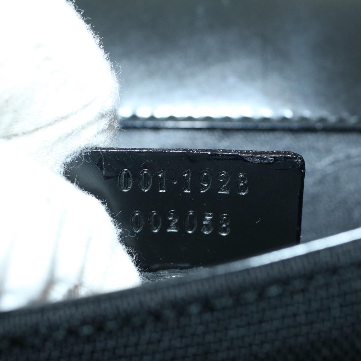 GUCCI Shoulder Bag Canvas Black 001•1928 002053 ep1446
