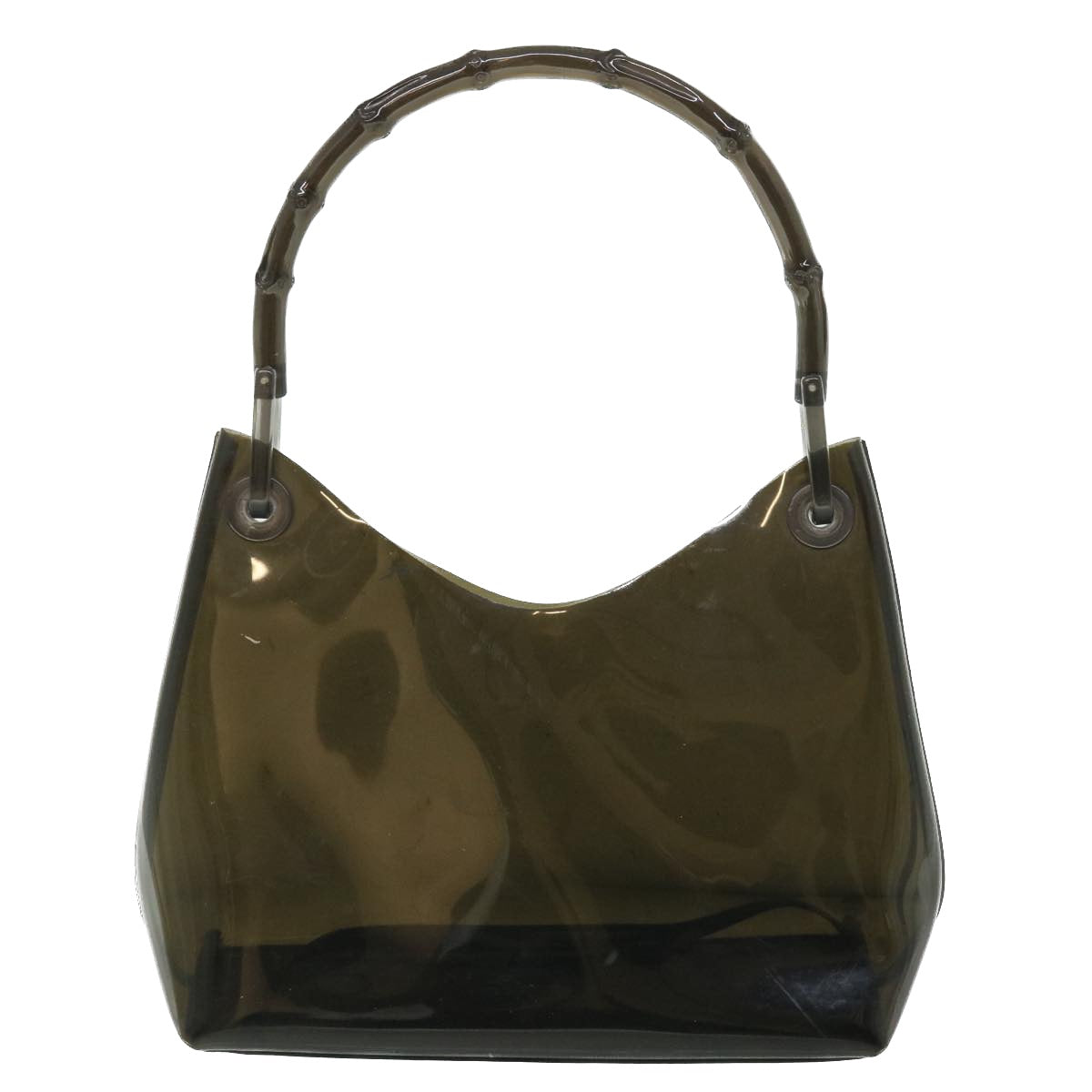 GUCCI Bamboo Shoulder Bag Enamel Black 001•2058•1883 ep1447