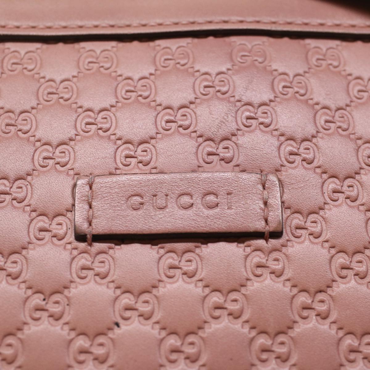 GUCCI Micro GG Canvas Shoulder Bag Pink 449657 ep1458