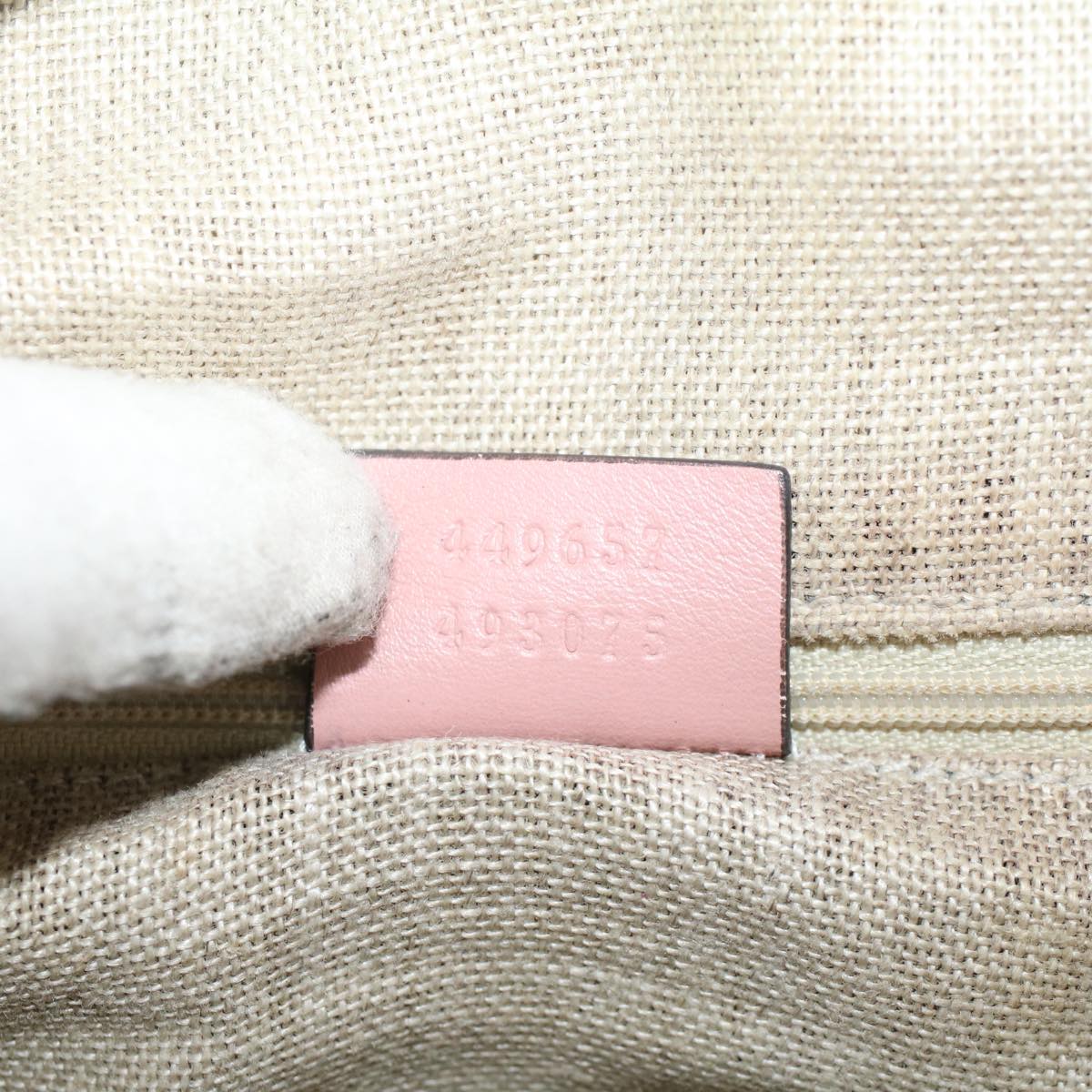 GUCCI Micro GG Canvas Shoulder Bag Pink 449657 ep1458