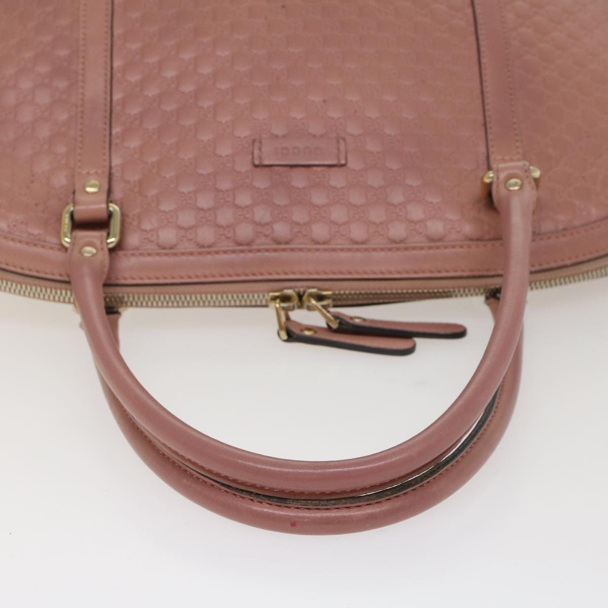 GUCCI Micro GG Canvas Shoulder Bag Pink 449657 ep1458