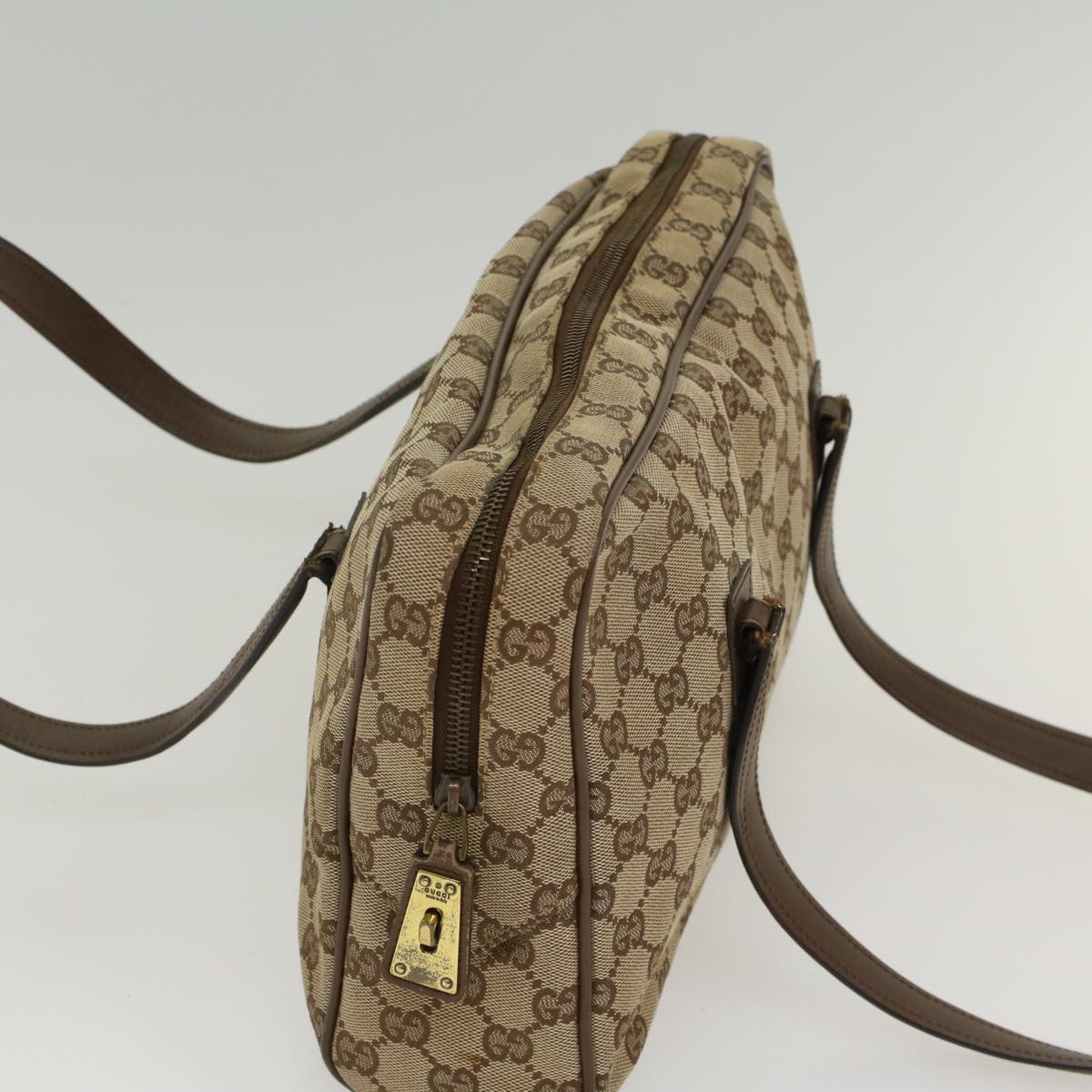 GUCCI GG Canvas Shoulder Bag Beige Brown 90674 ep1460