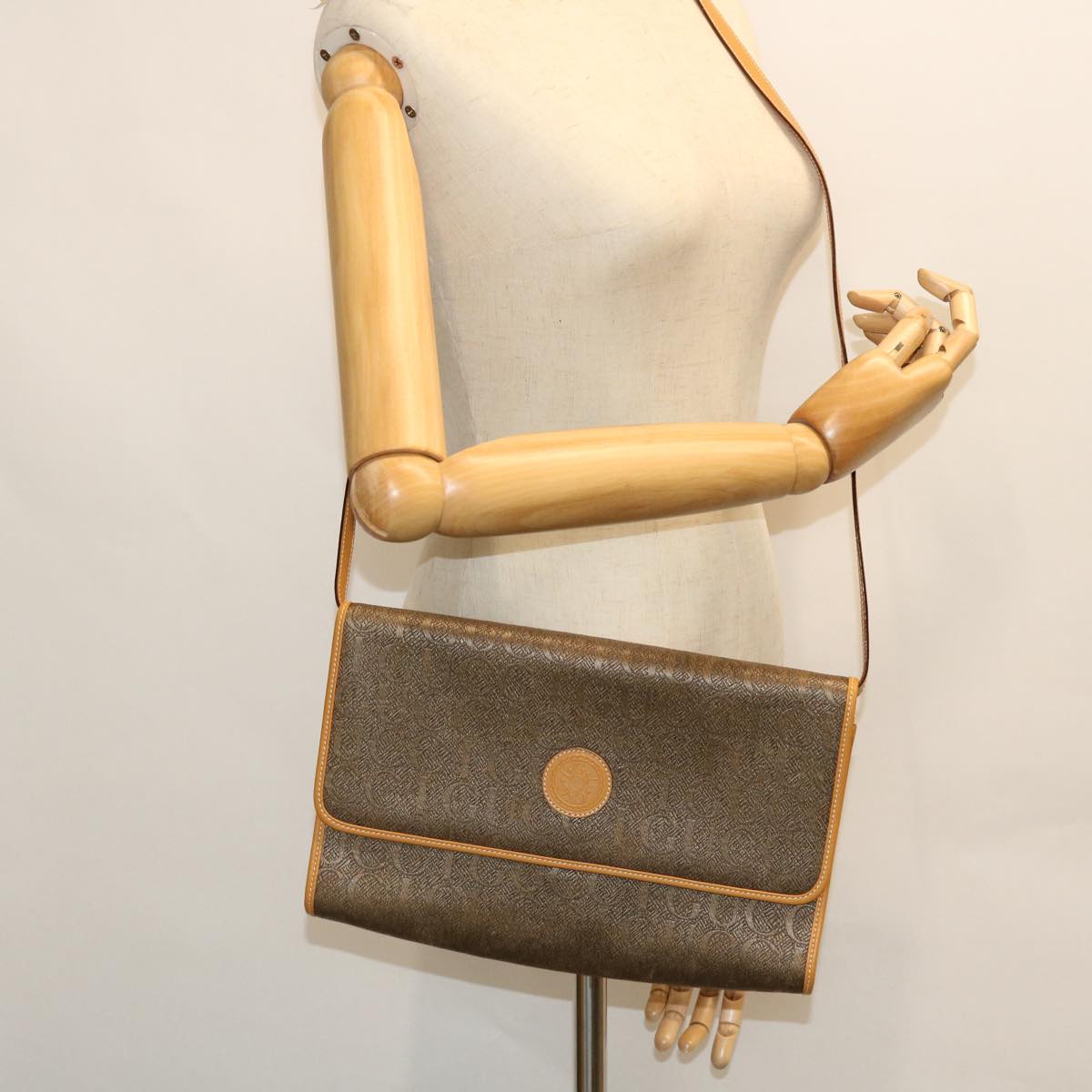 GUCCI Shoulder Bag Canvas Brown 004 115 0289 ep1470