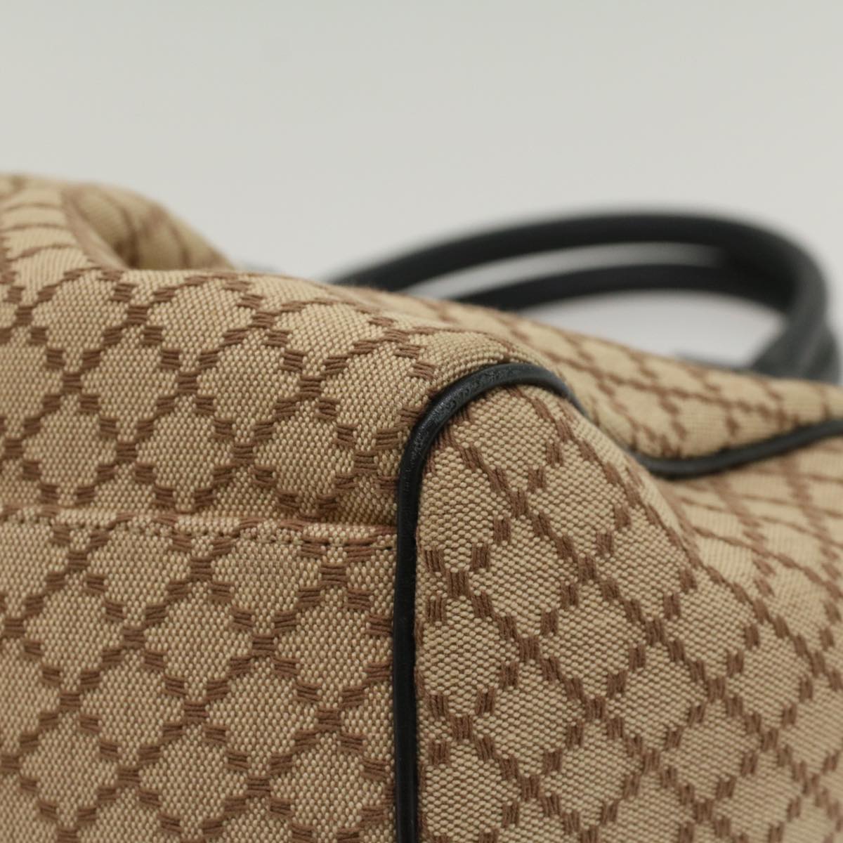 GUCCI Diamante Shoulder Bag Canvas Leather Beige 211944 ep1506