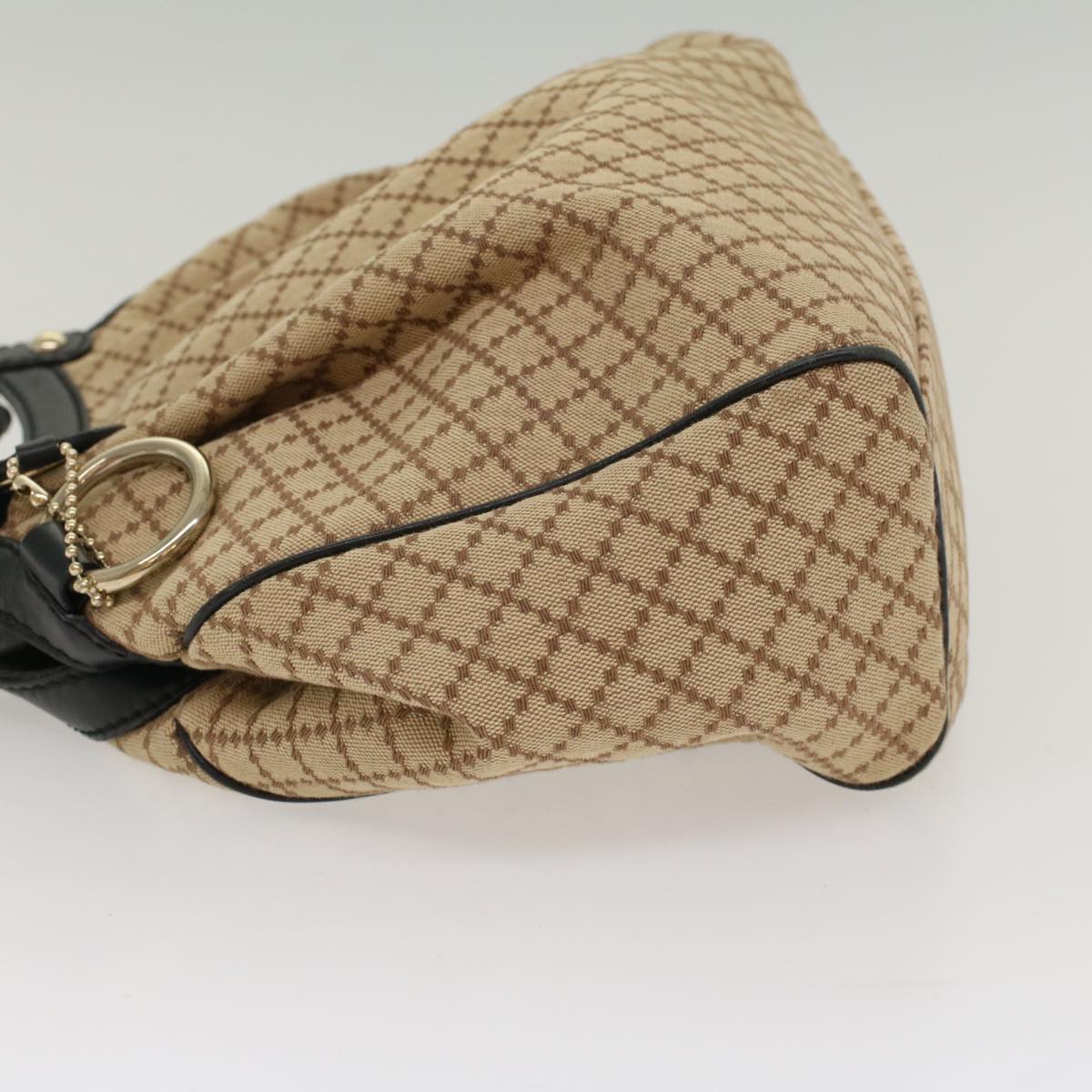 GUCCI Diamante Shoulder Bag Canvas Leather Beige 211944 ep1506