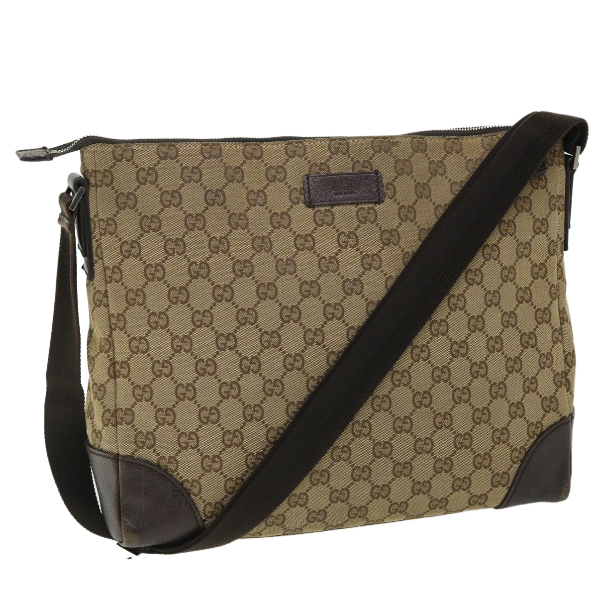 GUCCI GG Canvas Shoulder Bag Beige Brown 110054 ep1545