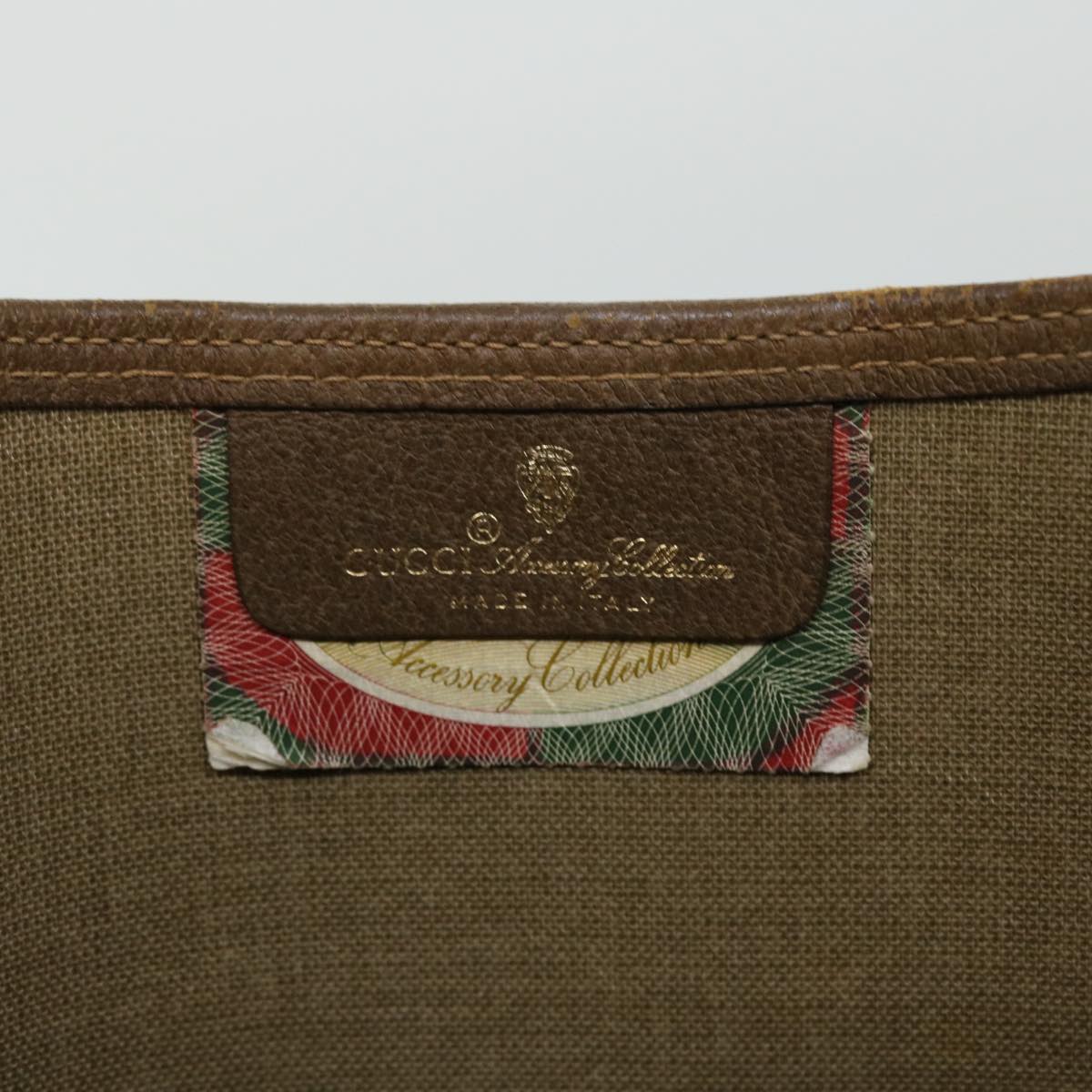 GUCCI GG Canvas Web Sherry Line Tote Bag PVC Leather Beige 39 02 003 ep1555