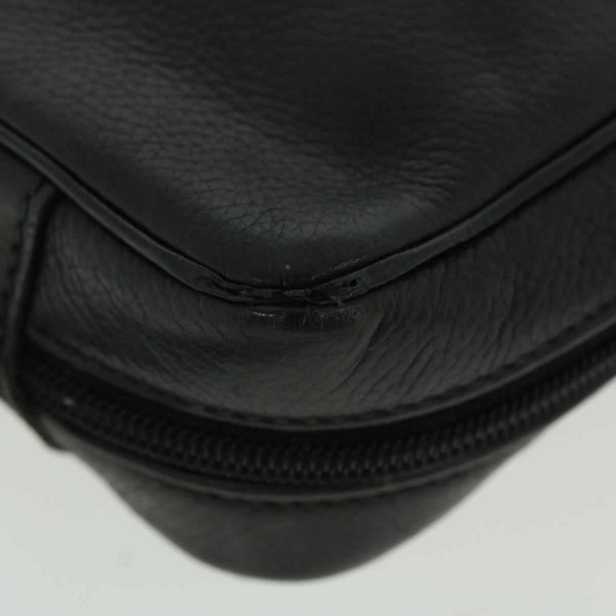 GUCCI Web Sherry Line Shoulder Bag Leather Black Red 007 261 0052 ep1557