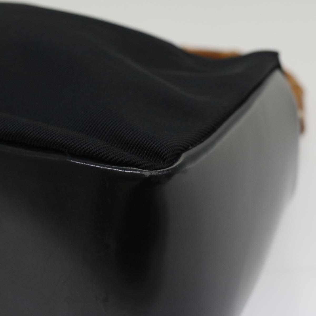 GUCCI Bamboo Hand Bag Nylon Black 000 3444 0580 ep1560
