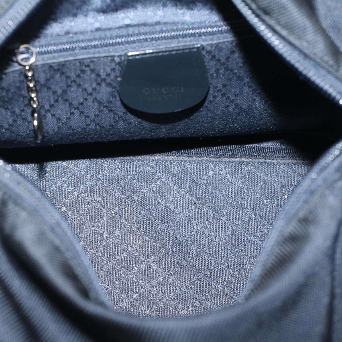 GUCCI Bamboo Hand Bag Nylon Black 000 3444 0580 ep1560