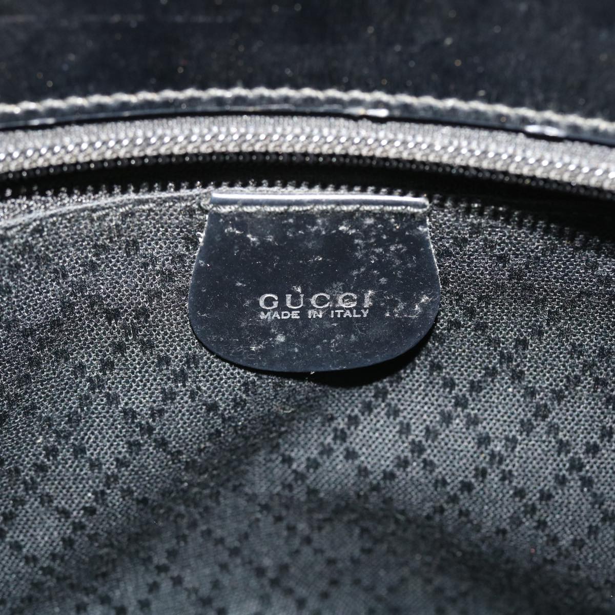 GUCCI Bamboo Hand Bag Canvas Black ep1561
