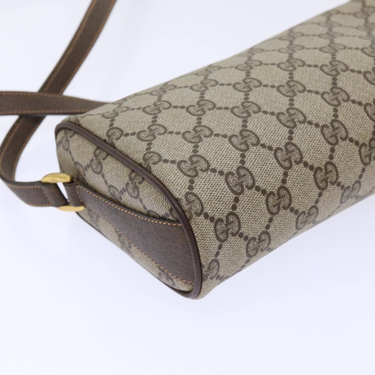 GUCCI GG Canvas Web Sherry Line Shoulder Bag Beige Red 89 02 018 ep1563