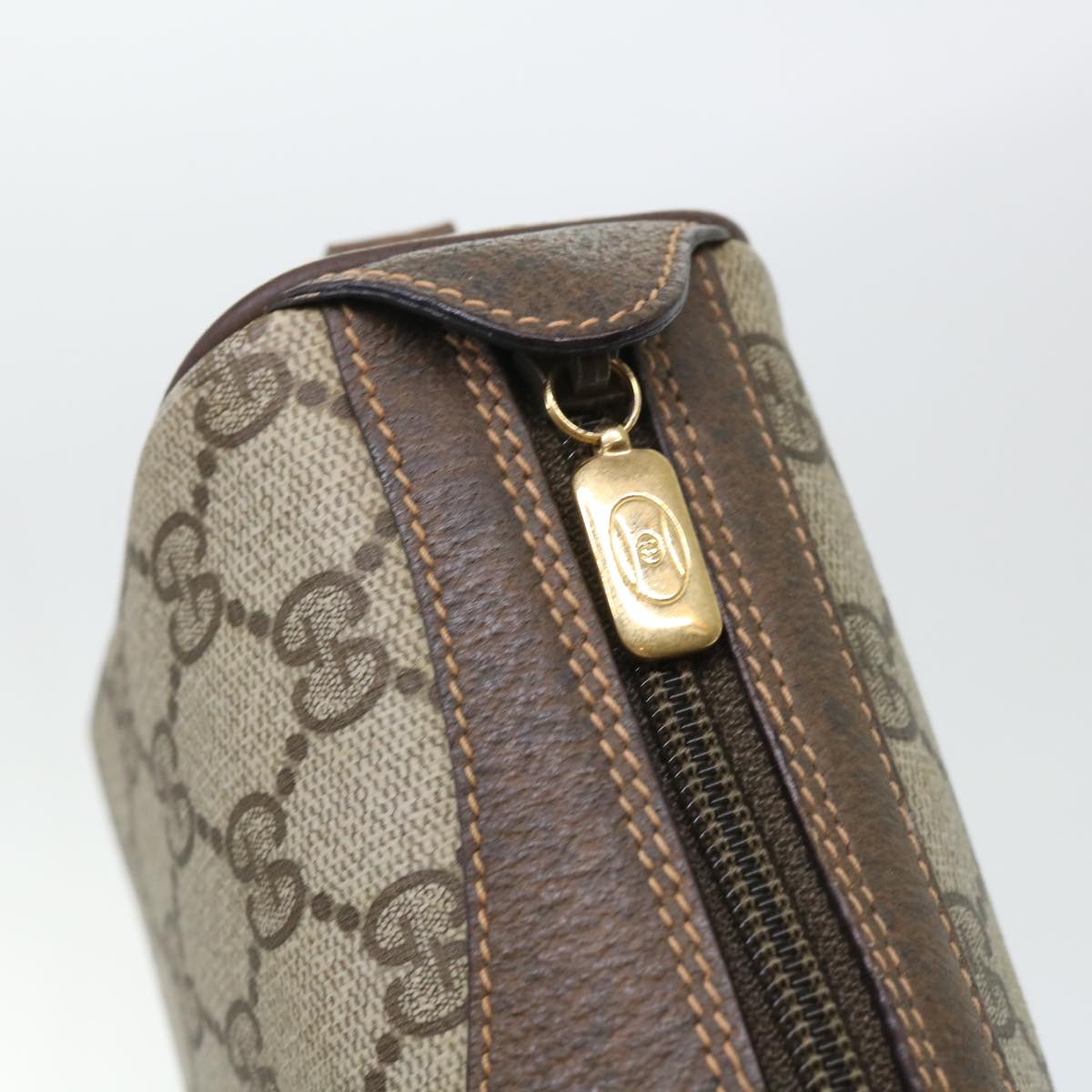 GUCCI GG Canvas Web Sherry Line Shoulder Bag Beige Red 89 02 018 ep1563