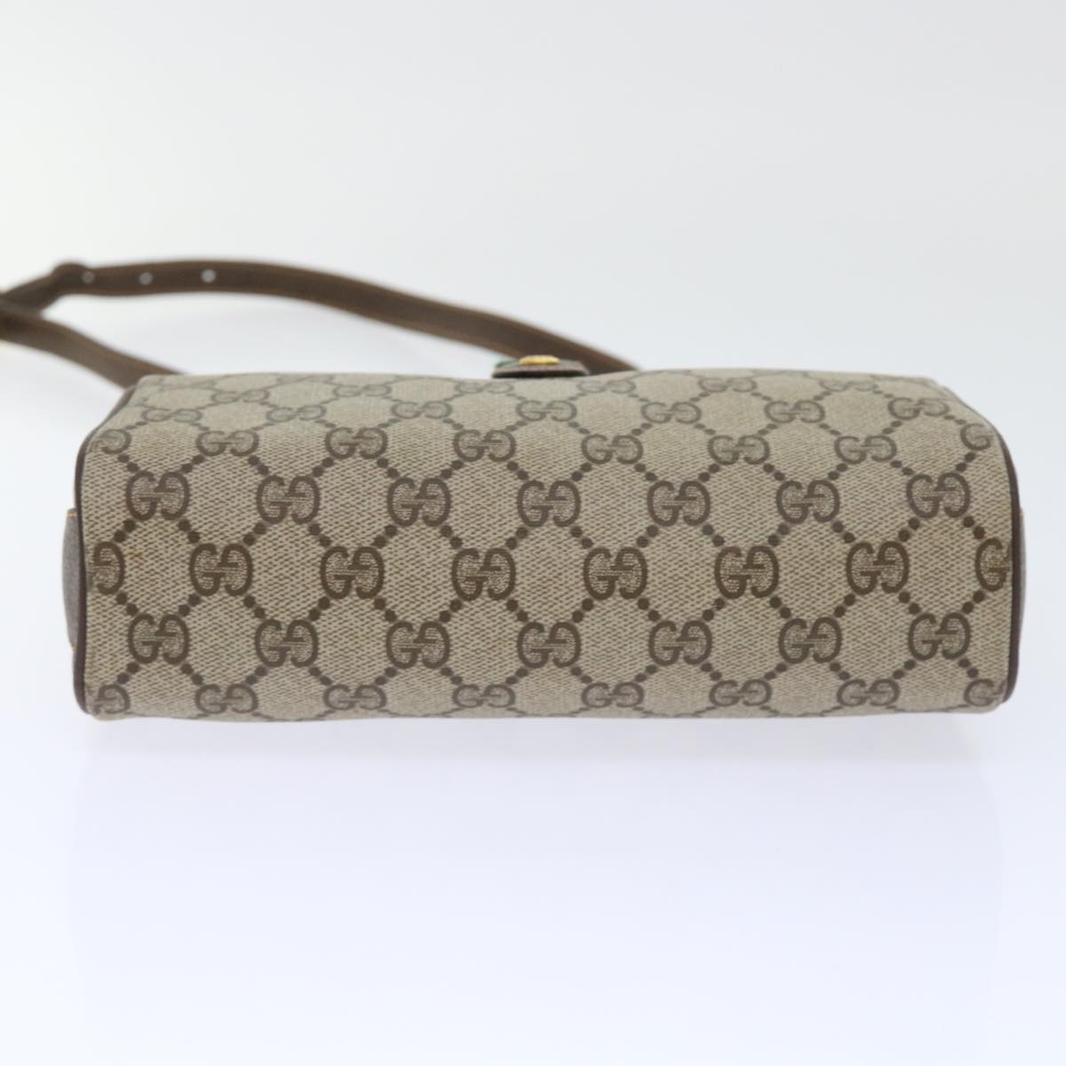 GUCCI GG Canvas Web Sherry Line Shoulder Bag Beige Red 89 02 018 ep1563