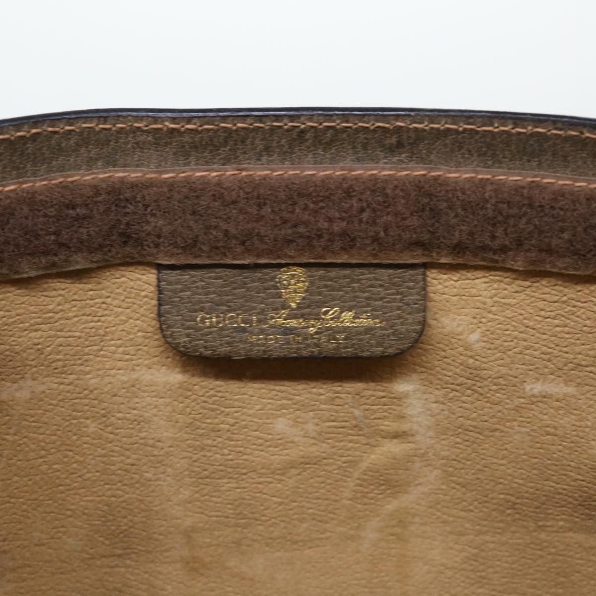 GUCCI GG Canvas Web Sherry Line Clutch Bag Beige Red Green 89 01 002 ep1566